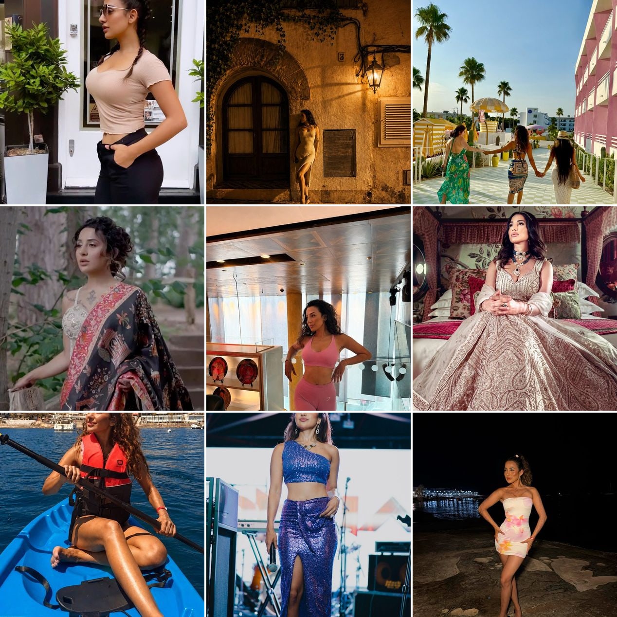 Nine photos from @tahlia_coutinho's Instagram, laid out as a grid